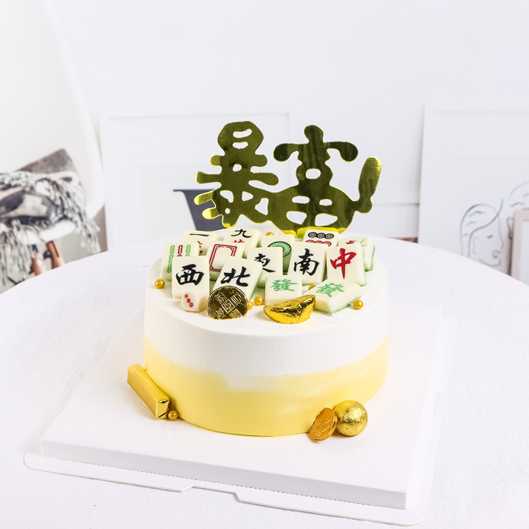 麻将【夹心：哈密瓜＋芒果＋扁桃仁榛子酱】