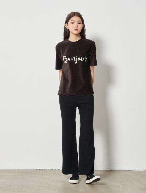 8seconds Lettering T-shirt棕色刻字T恤女款JPY带授权招加盟代理 商品图2