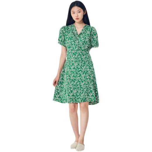 8seconds Broken flower绿色花卉珍珠连衣裙女款#350771MY8MJPY带授权招加盟代理 商品图4