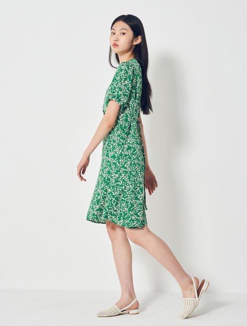 8seconds Broken flower绿色花卉珍珠连衣裙女款#350771MY8MJPY带授权招加盟代理 商品图1