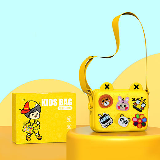 双色潮玩斜挎包（粉红/黄色） 商品图3