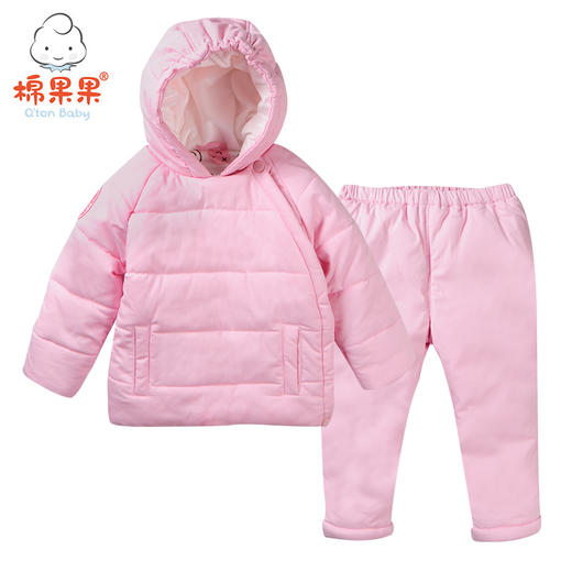 果果冬季男童女童 夹棉偏襟套装M402300818682 商品图2