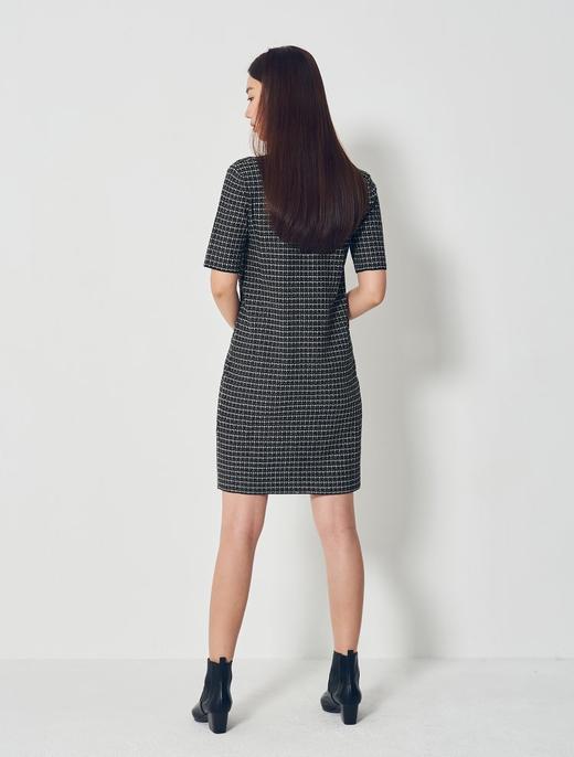 8seconds Pattern sewing黑色珍珠花呢连衣裙女款#12085UDY15JPY带授权招加盟代理 商品图3