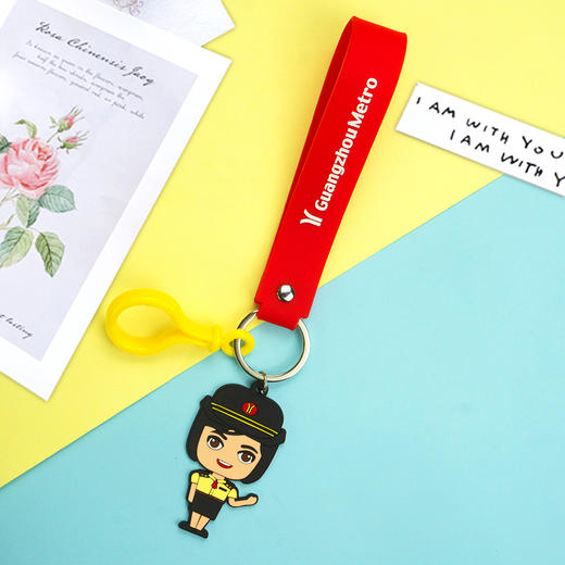 乘务员卡通软胶钥匙扣（男/女） 商品图2