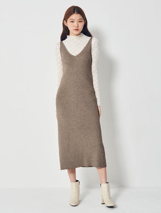 8seconds Apple flower米色修身喇叭连衣裙女款#32085ULY6AJPY带授权招加盟代理 商品图0