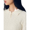 8seconds rib frill cardiganIvory Shirring Pique领T恤女款JPY带授权招加盟代理 商品缩略图4