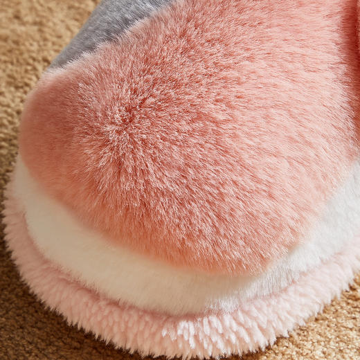 朴西卡通熊儿童棉鞋拖鞋PF3606冬季潮流一家三口保暖 商品图2