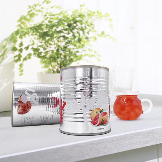 【多口味】爵世系列罐头 糖蜜红豆/莲子红豆/糖蜜花生/仙草冻/椰果/黑米/芋头/红西柚罐头 商品图3