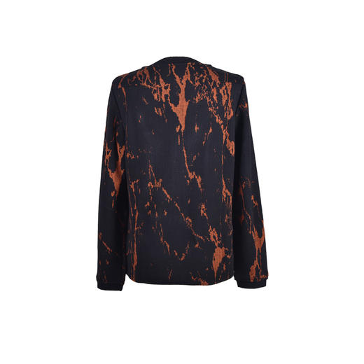 圣三利女装 简约休闲双色提花罗纹领针织套头衫SL2032243 商品图1