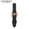 送女友！Armani阿玛尼通勤方形手表女 贝母皮带女士腕表AR11248 商品缩略图6