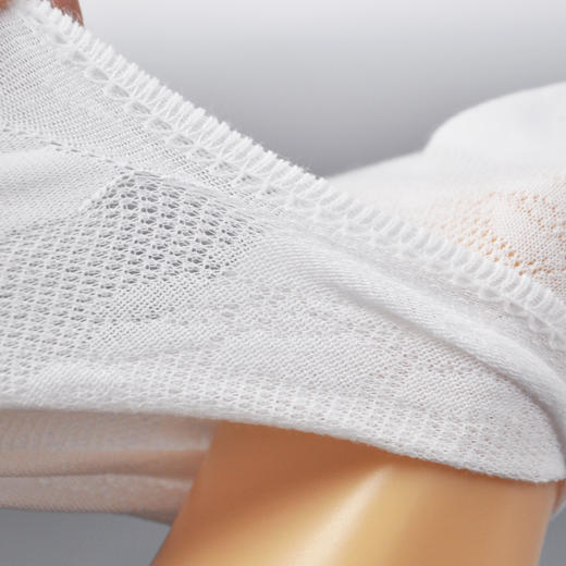 【49元6双】女丨休闲船袜，针织提花，网面精梳棉袜【812312】 商品图3