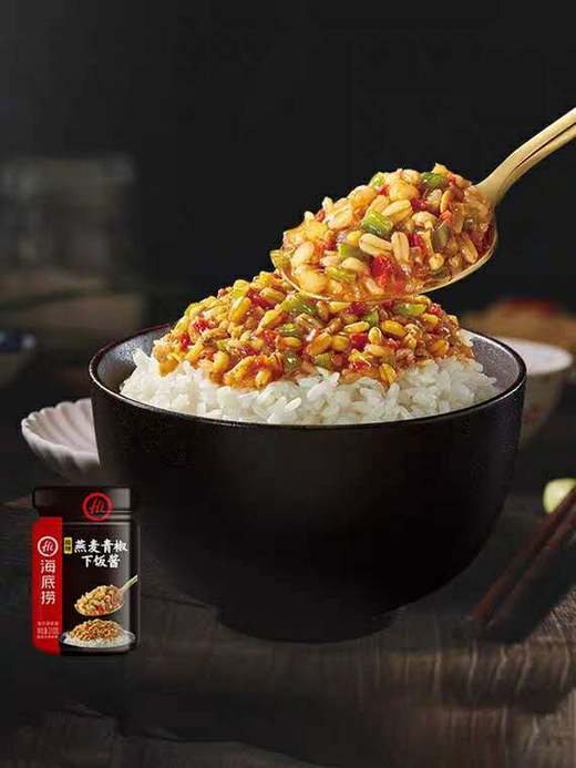 海底捞燕麦青椒佐餐酱210g 商品图3
