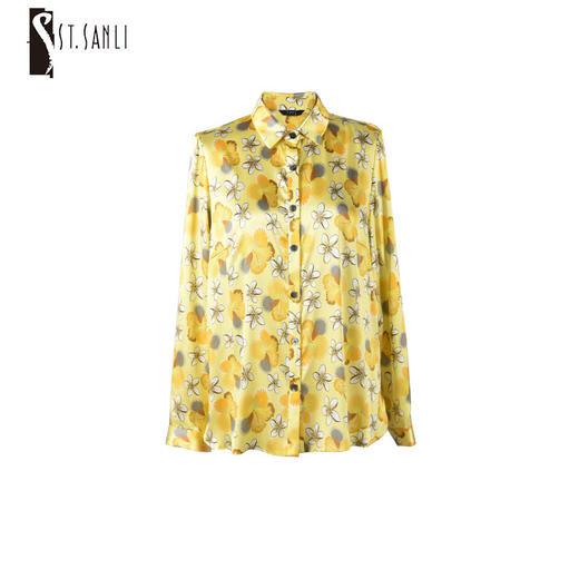 圣三利女装  简约气质真丝印花衬衫SL2034150 商品图0