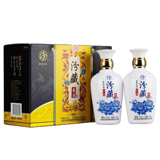 【推荐】2018年产 汾酒 汾藏贵宾 清香型白酒礼盒酒喜酒 42度  225mLx2瓶 商品图0