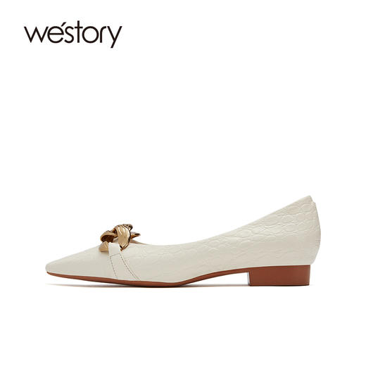 westory乐福鞋女2021春季新款一脚蹬豆豆鞋潮平底单鞋S21AE52471 商品图1