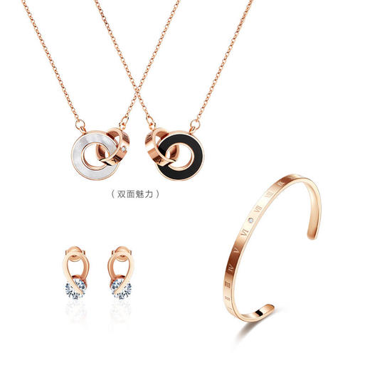 【英国HIK轻奢珠宝】正品项链手链耳钉三件套精致玫瑰礼盒假一赔三 商品图9