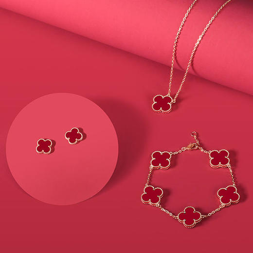 【英国HIK轻奢珠宝】正品项链手链耳钉三件套精致玫瑰礼盒假一赔三 商品图2