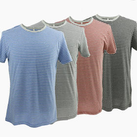 【29元/件】男 T恤经典条纹，透气吸汗舒适【FL8517】