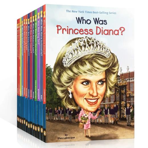 英文原版 13册 Who Was Princess Dianna Queen Elizabeth?Nelson Mandela? 系列之名人自传记 励志科普读物 名人的成长故事 商品图0