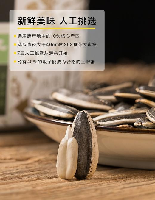三胖蛋 原味瓜子 内蒙古特产 大葵花籽 休闲零食坚果炒货 商品图1