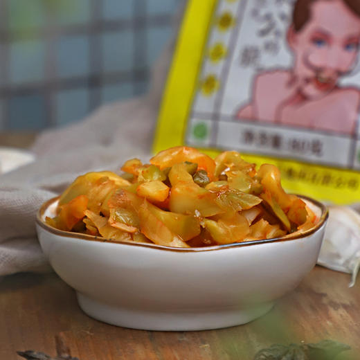 茂德公清爽榨菜鲜脆菜丝80g*5袋/10袋/20袋酱菜泡菜下饭菜咸菜小菜早餐配粥 商品图4