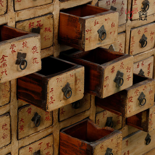 古董中药柜 中式风格 老家具 老物件 榆木老药柜 旧古董家具 收藏