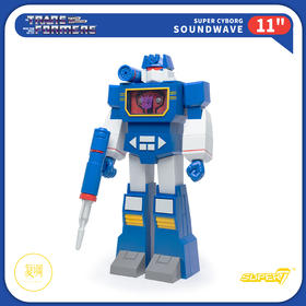 现货 Super7 变形金刚 声波 G1版 Super Cyborg 潮玩摆 Transformers Soundwave G1
