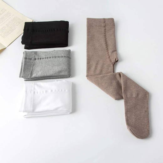 【原价59元】童丨儿童秋冬加绒连裤袜女童冬季连体打底裤黑灰春秋【S0903】 商品图0