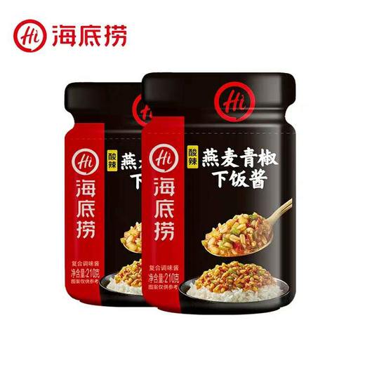 海底捞燕麦青椒佐餐酱210g 商品图0
