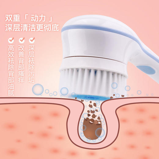 【洗澡不求人】匹奇第二代电动洗澡刷搓澡神器搓澡仪电动搓澡刷搓泥搓背 商品图2