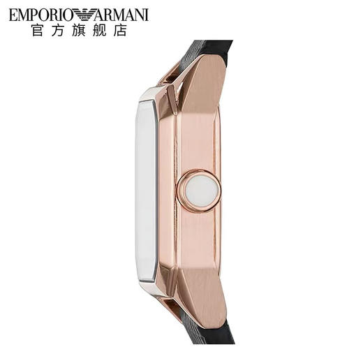 送女友！Armani阿玛尼通勤方形手表女 贝母皮带女士腕表AR11248 商品图7