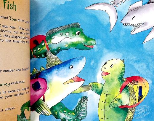 海龟汤姆传奇故事鱼群学校英文原版thetaleoftomtheturtle–aschoolof