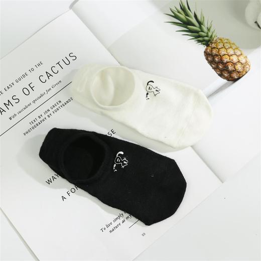 【49元6双】女丨女士棉麻船袜纯色短筒袜防滑短袜【2012302】 商品图2