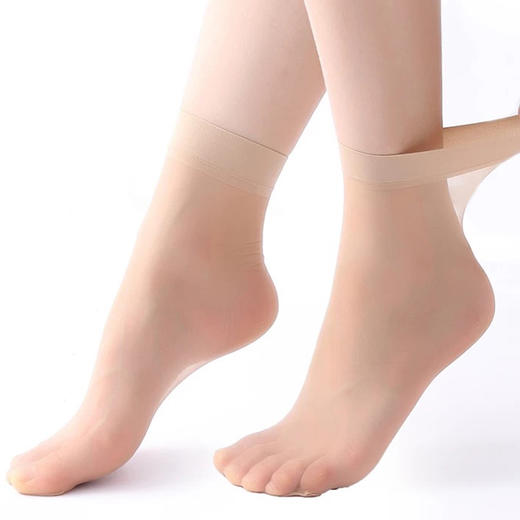 女丨薄款包芯丝女士短玻璃袜 防勾包芯丝【0004】 商品图0