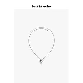 Black Love 心形晶饰镶嵌项链