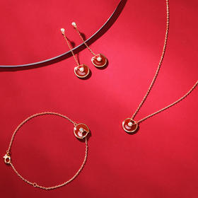 【英国HIK轻奢珠宝】正品项链手链耳钉三件套精致玫瑰礼盒假一赔三