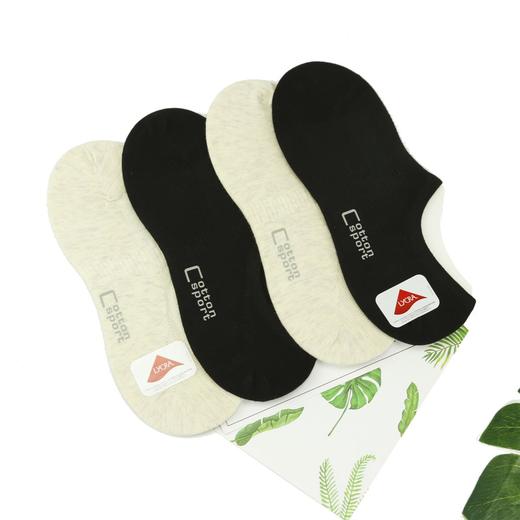 【49元6双】女士夏季纯色袜子低帮船袜地板袜精梳棉女舒适透气【912302】 商品图0