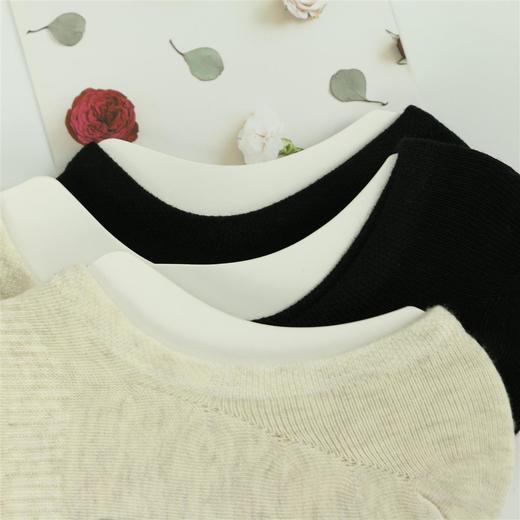 【49元6双】女士夏季纯色袜子低帮船袜地板袜精梳棉女舒适透气【912302】 商品图1