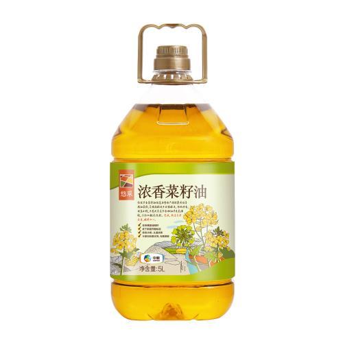 中粮悠采浓香菜籽油5L食用油家庭装 商品图2