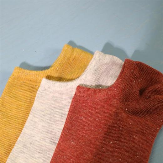 【49元6双】女丨夏季女款金丝船袜舒适薄款女袜短筒袜纯色简约袜子女【2012303】 商品图1