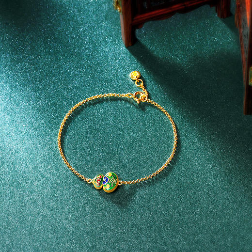 古法工艺掐丝浮雕葫芦手链 项链 耳饰  商品图6