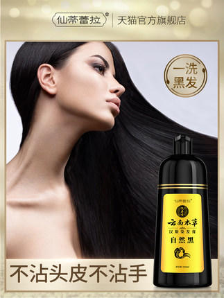 纯春堂 一洗就黑 不沾头皮 不沾手 汉斯 一洗黑植物染发剂 商品图1