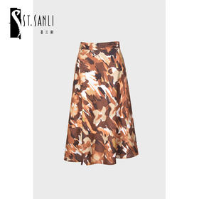 圣三利女装新春夏季中长款不规则半身裙SL2015121