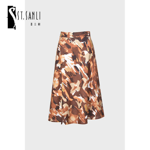 圣三利女装新春夏季中长款不规则半身裙SL2015121 商品图0