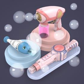 【儿童玩具】*弹力烟雾泡泡机枪棒机器儿童手动吹泡泡大玩具少女心
