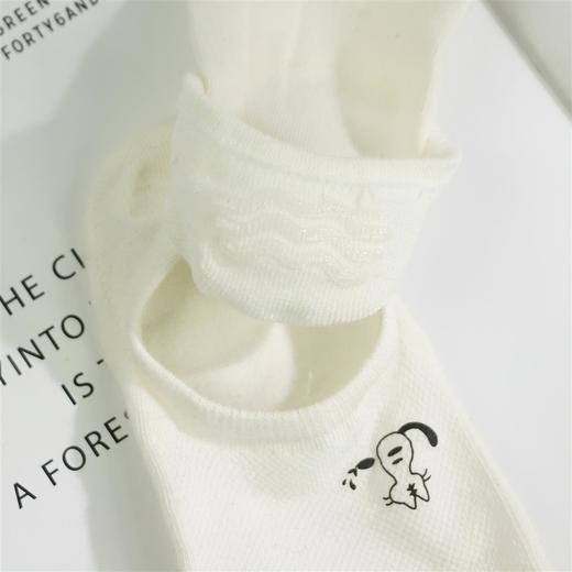 【49元6双】女丨女士棉麻船袜纯色短筒袜防滑短袜【2012302】 商品图3