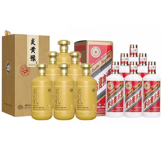 【推荐】国台炎黄豫53度酱香型整箱装+43度老迎宾酱香型整箱组合装 商品图1
