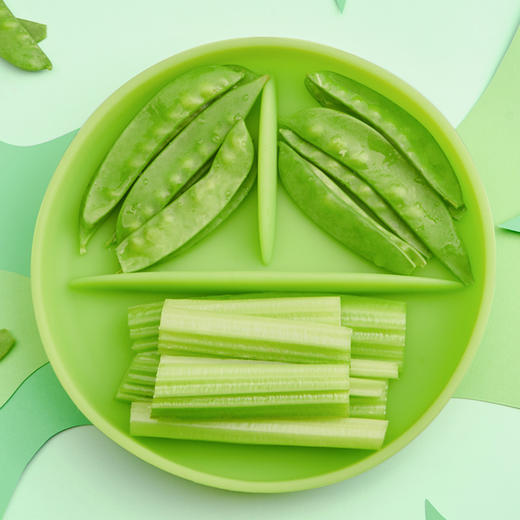 美国欧拉宝贝/OLABABY三分格宝宝笑脸硅胶餐盘吸盘式辅食碗 商品图3