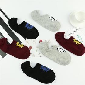 【49元6双】男丨男潮袜春夏薄袜卡通地板袜低帮短筒男袜地板袜防臭吸汗男袜【 911303】