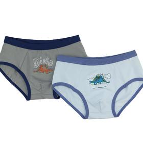 【可积分兑换9.9元】【100-140】男童2条卡通印花内裤舒适柔软三角裤【CSK966】